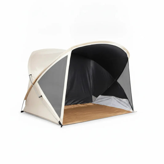 Tente de plage anti-UV beige légère