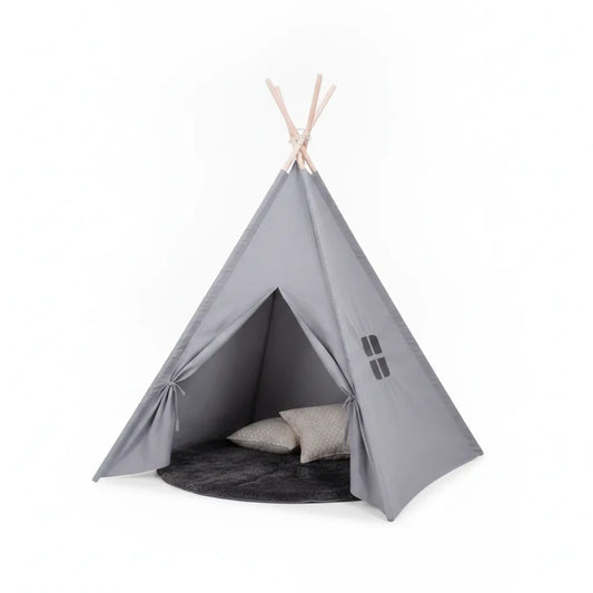 Tipi Enfant Bois Massif & Polyester - Jeu & Détente