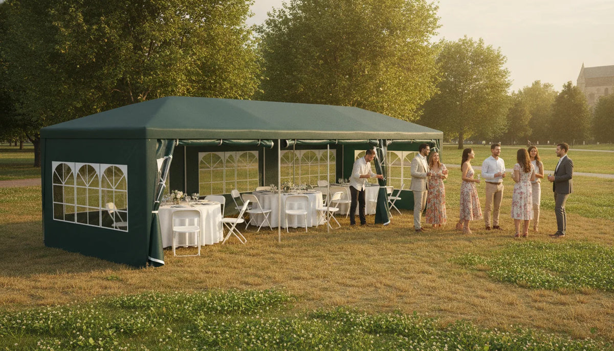 Tente de Réception 3x9m - Abri Événementiel Polyvalent