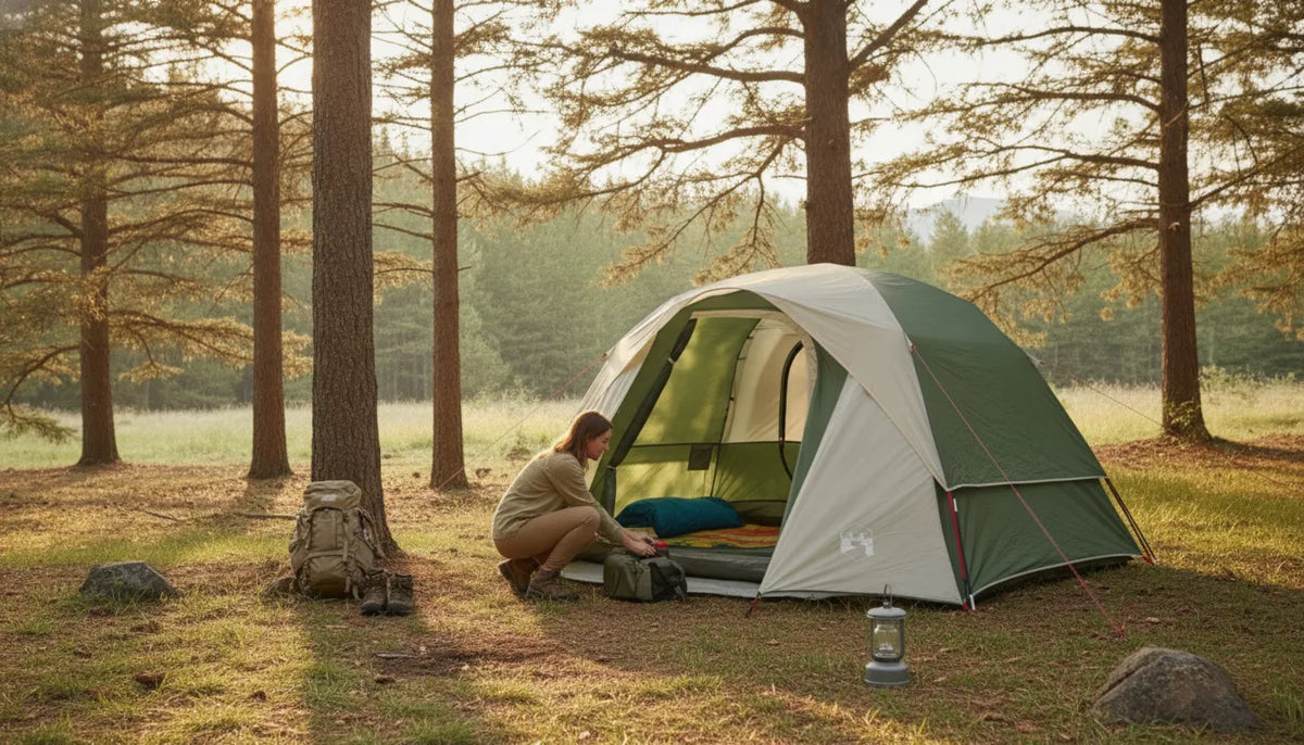 Tente Dôme 4 Personnes Camping Confortable