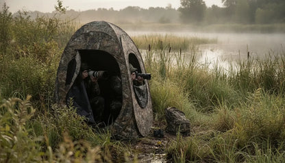 Tente d'affût photo camouflage 2 personnes