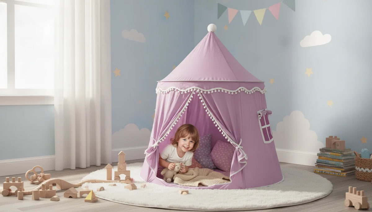 Tente Cabane Enfant Intérieure - Château & Tipi Ludique