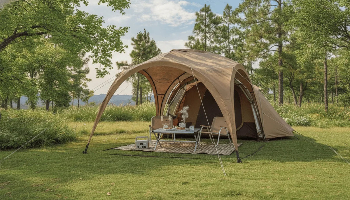 Auvent Universel Tente Camping 3-4 Personnes