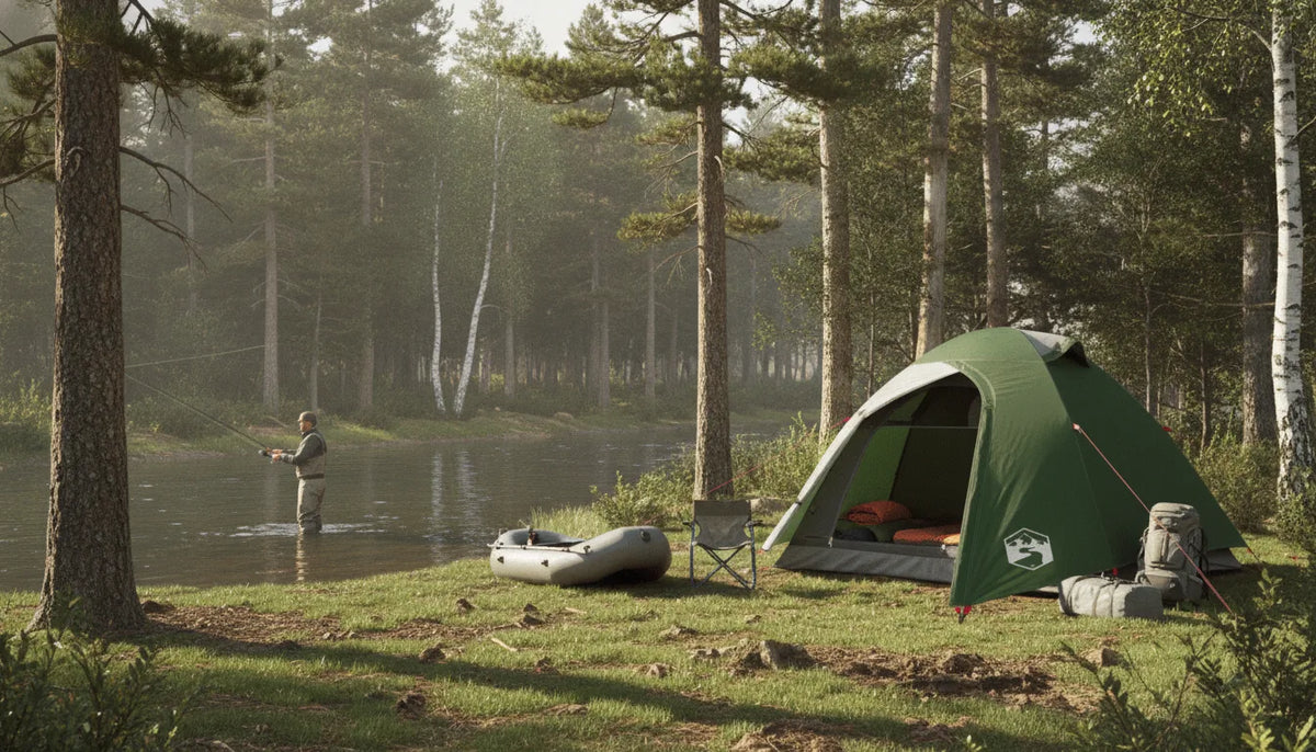 Tente Dôme 3 Places : Camping & Pêche Confortable