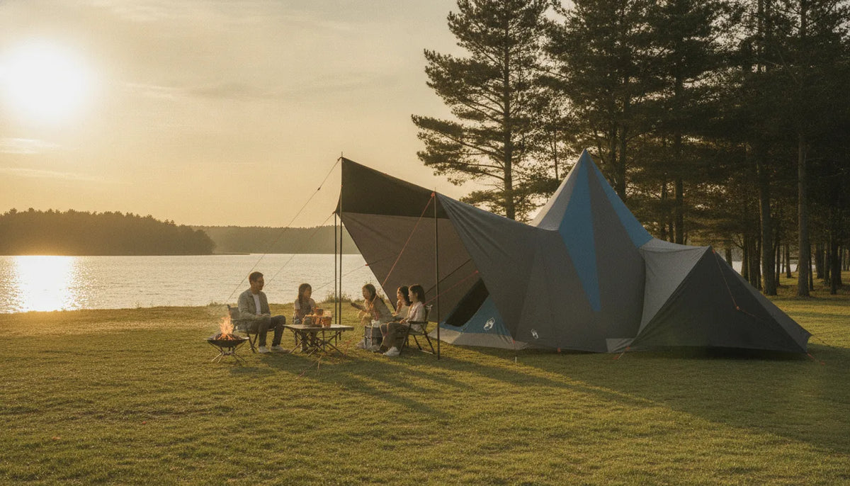 Tente Tipi Familiale 8 Personnes - Confort & Style Camping