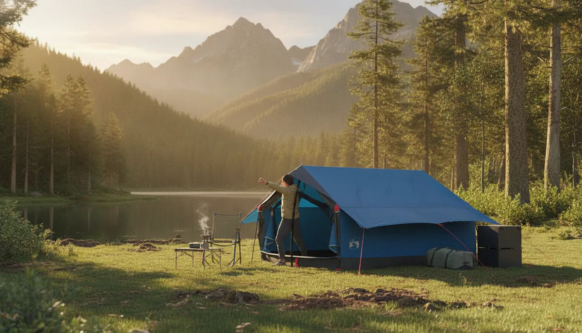 Tente Camping 2 Places Imperméable & Ventilée