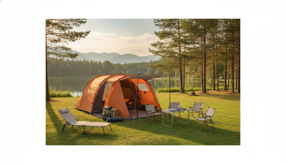 Tente Camping 4 Places : Montage Rapide & Confort