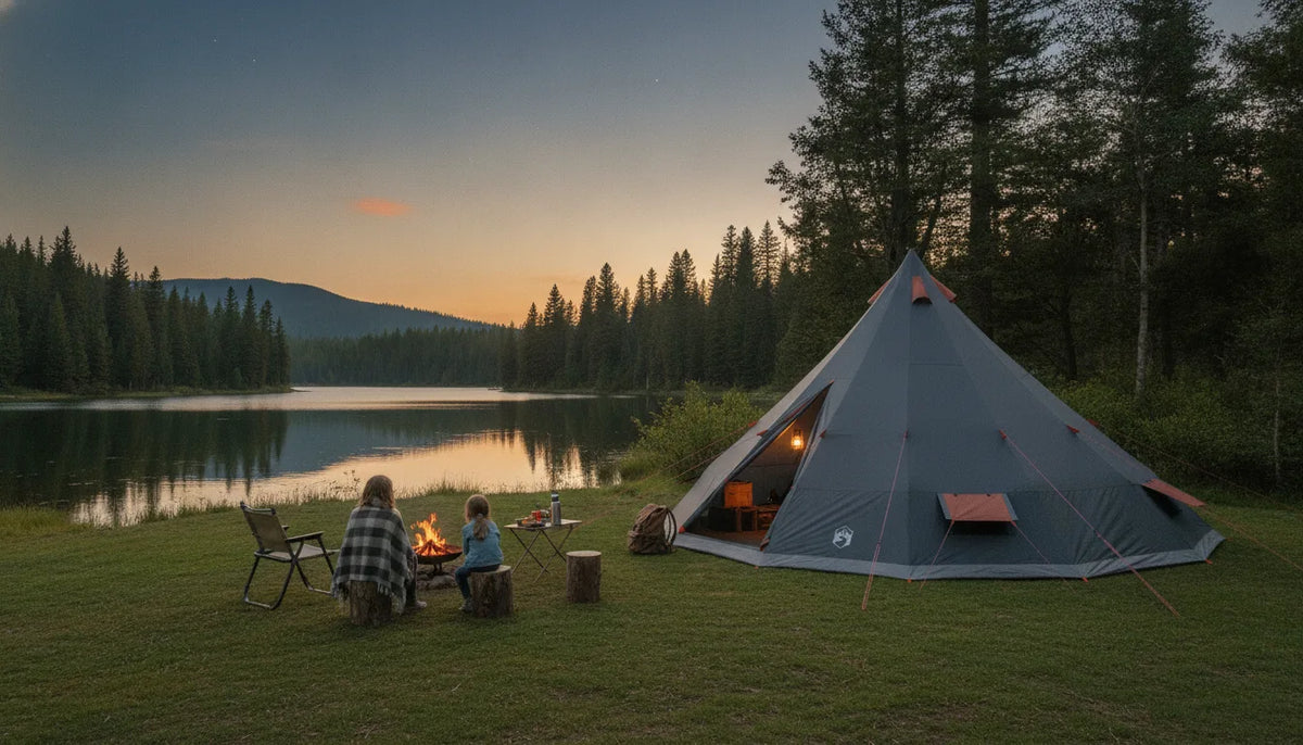 Tente Tipi Familiale Spacieuse 6 Personnes