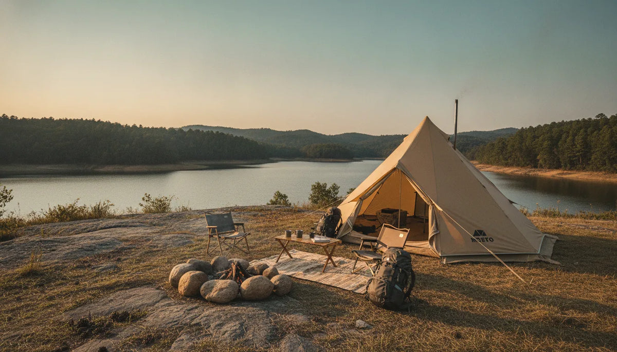 Tente Tipi 6 Personnes 4 Saisons - Confort & Robustesse
