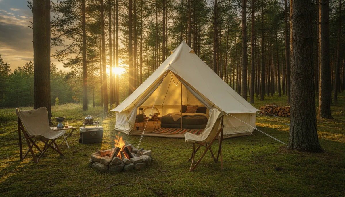 Tente Coton Familiale 5-8 Personnes - Confort & Aventure