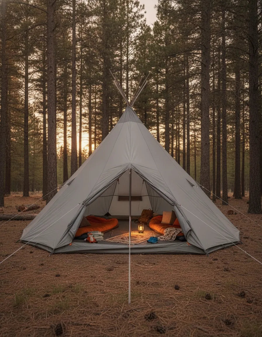 Tente Tipi Familiale Spacieuse 6 Personnes