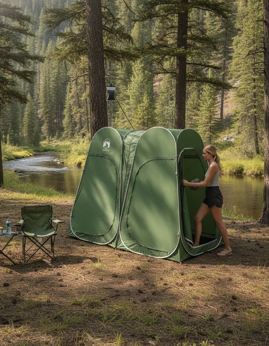 Tente de Douche Double Pop-Up Instantanée