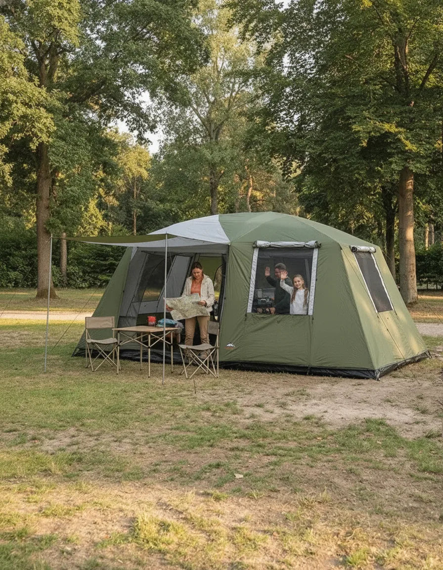 Tente familiale 2 chambres 6-12 personnes
