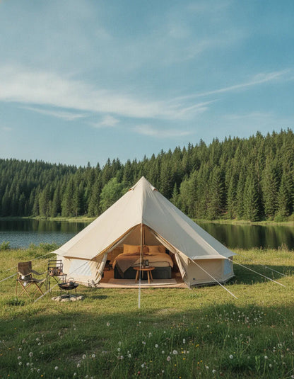 Tente Coton Familiale 5-8 Personnes - Confort & Aventure