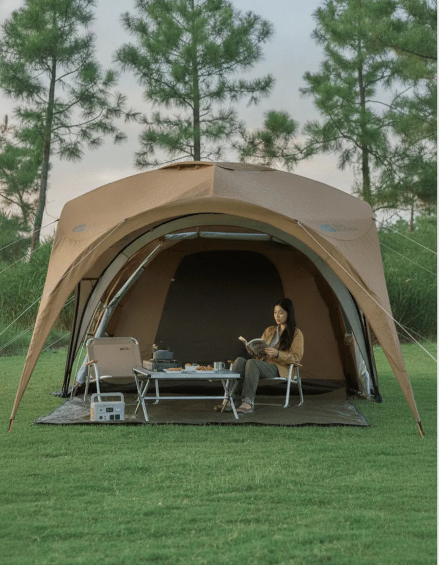 Auvent Universel Tente Camping 3-4 Personnes
