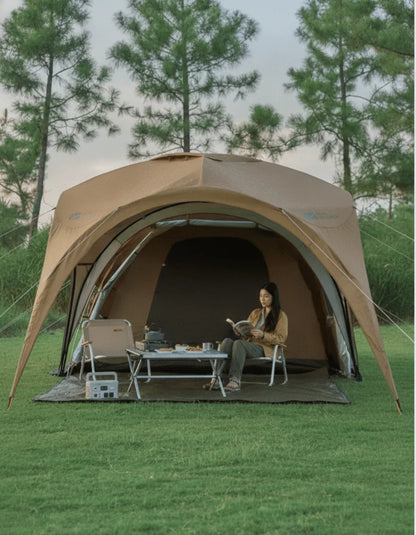 Auvent Universel Tente Camping 3-4 Personnes