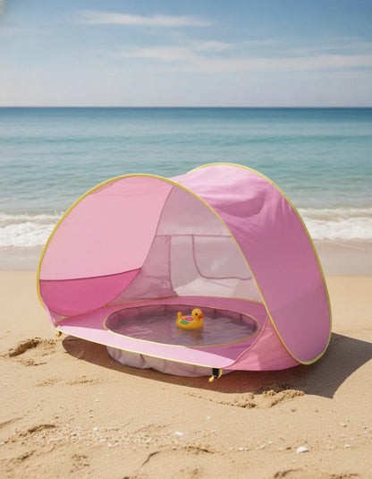 Tente de Plage Bébé Anti-UV avec Piscine Intégrée