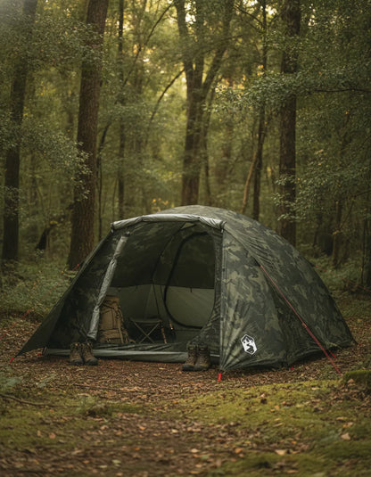 Tente Camouflage 6 Places - Aventure & Camping Familial
