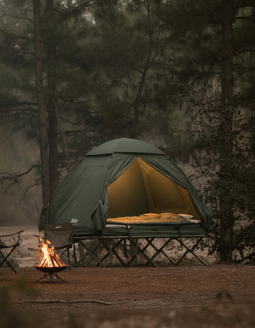Tente Lit de Camp 2P : Confort Surélevé et Protection Totale