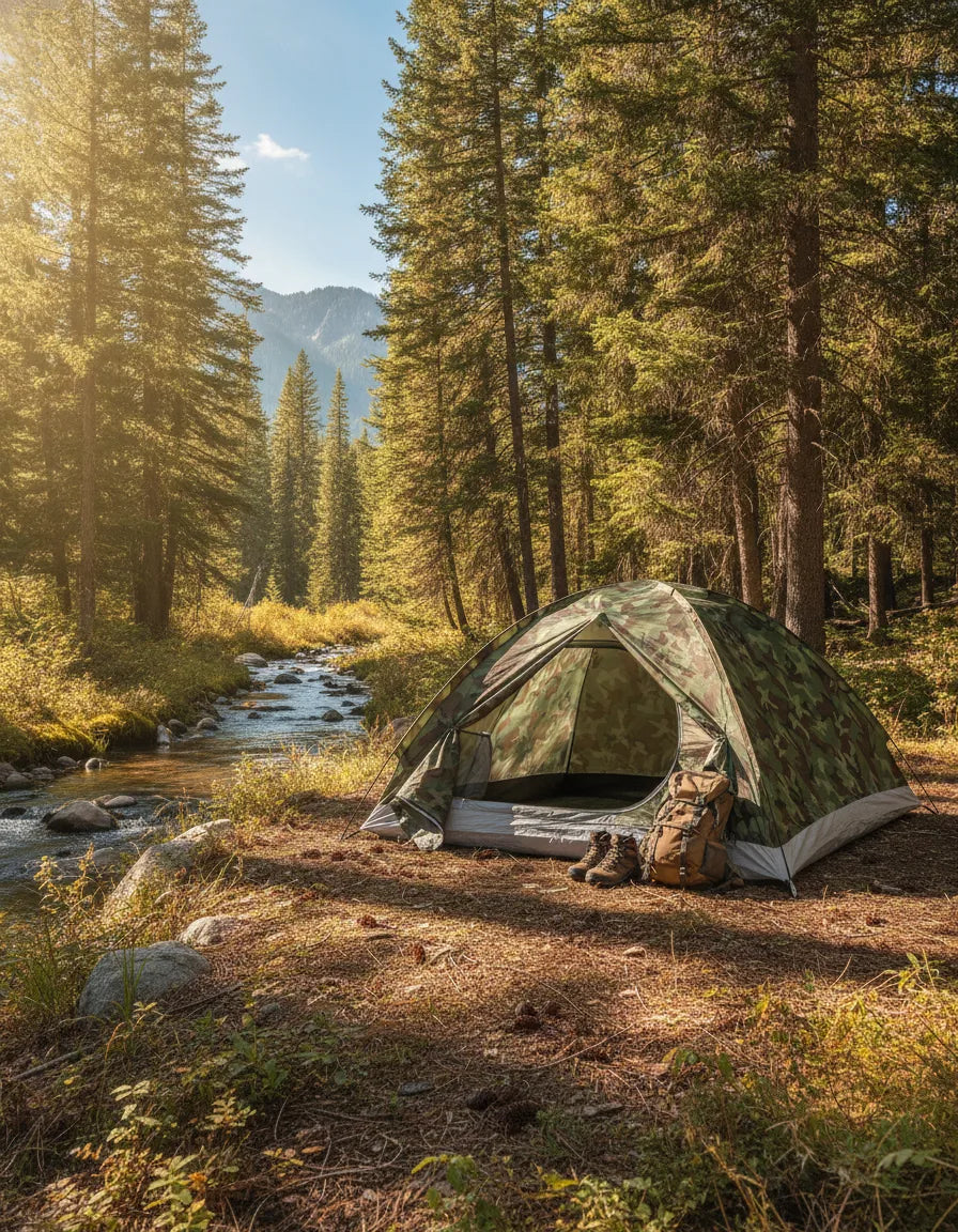 Tente Camouflage 2 Places - Abri Nature & Camping