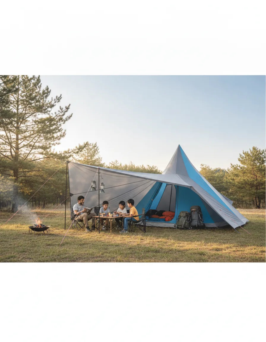 Tente Tipi Familiale 8 Personnes - Confort & Style Camping