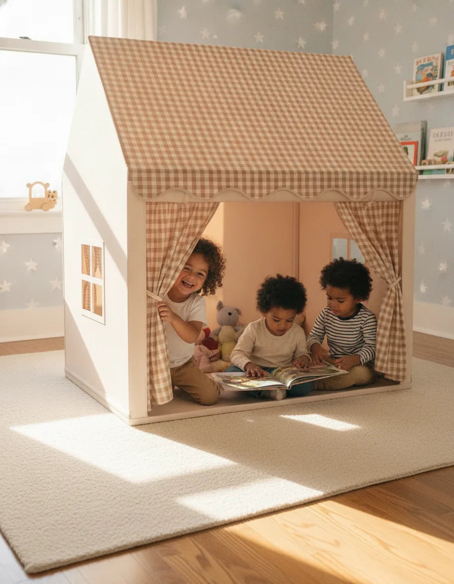 Cabane Enfant Intérieur Spacieuse & Sécurisée