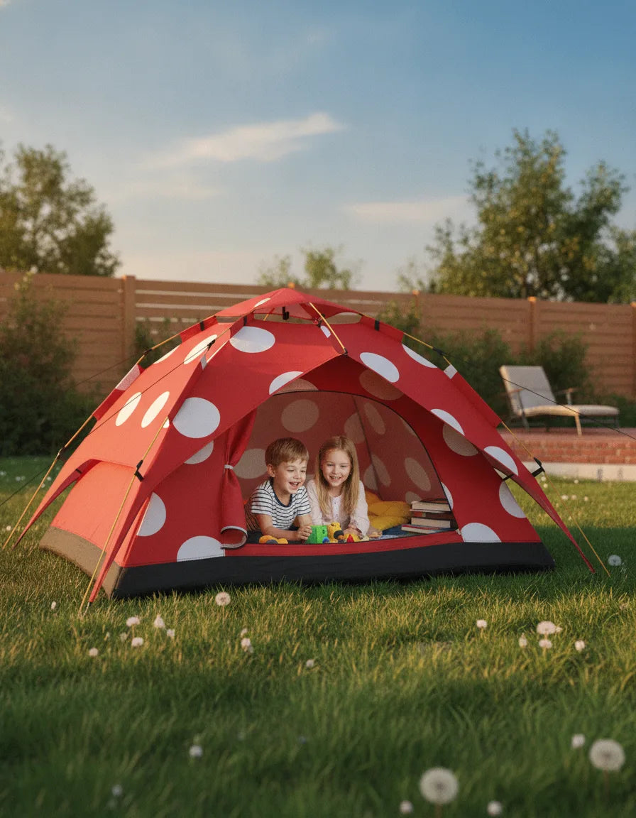 Tente Automatique Enfant 2 Places - Aventure & Jeu