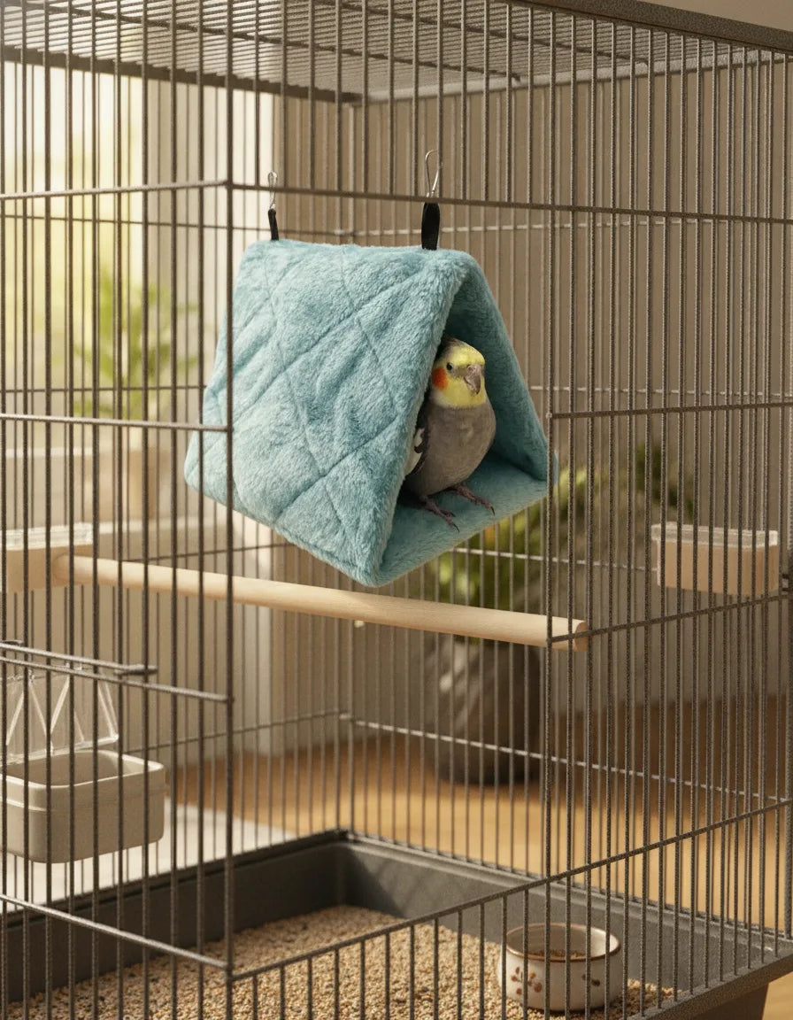Tente Douillette pour Oiseau - Sécurité & Confort
