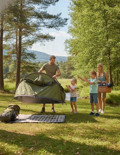 Tente 4 Places 2 Secondes : Camping Familial Instantané