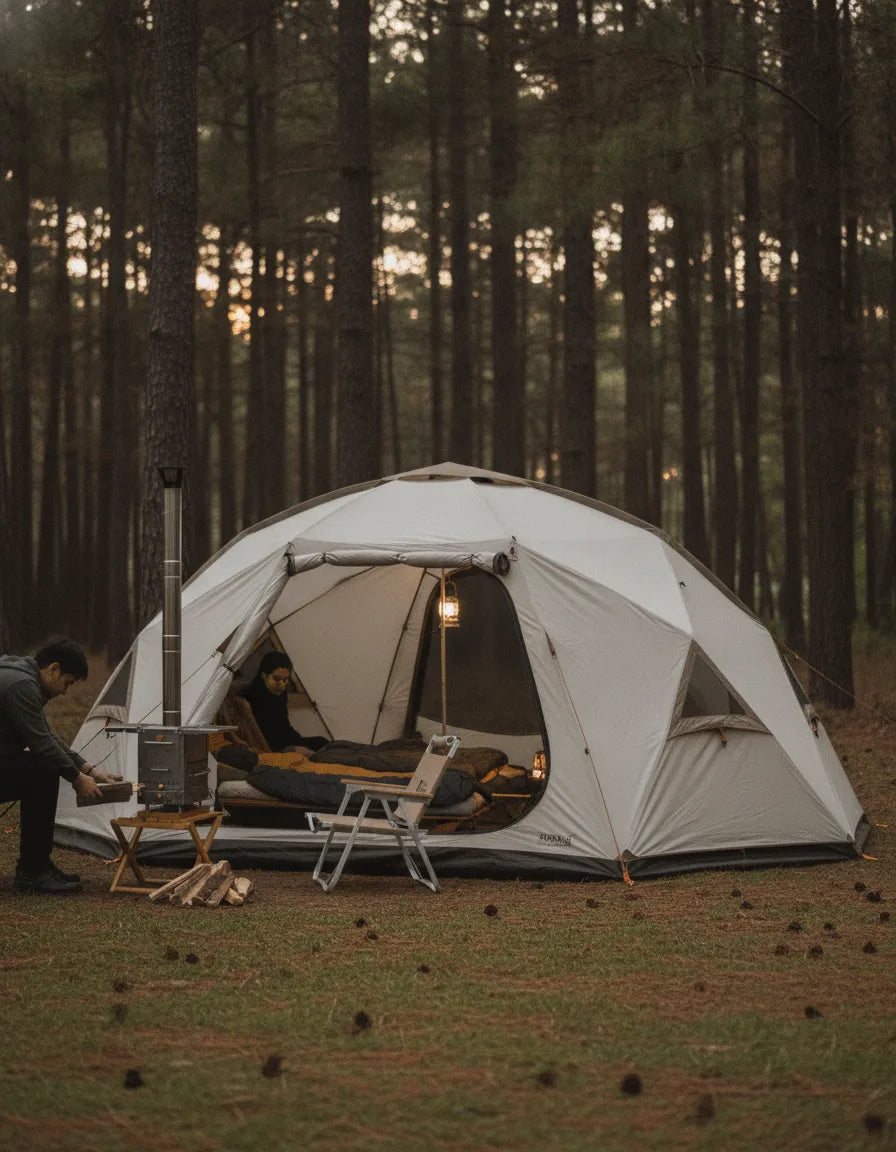Tente Camping 6 Personnes Dôme 4 Saisons