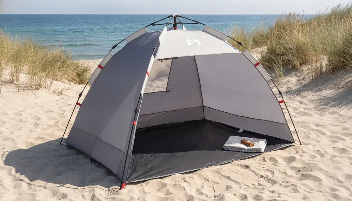 Tente de plage anti-UV UPF 50+ légère