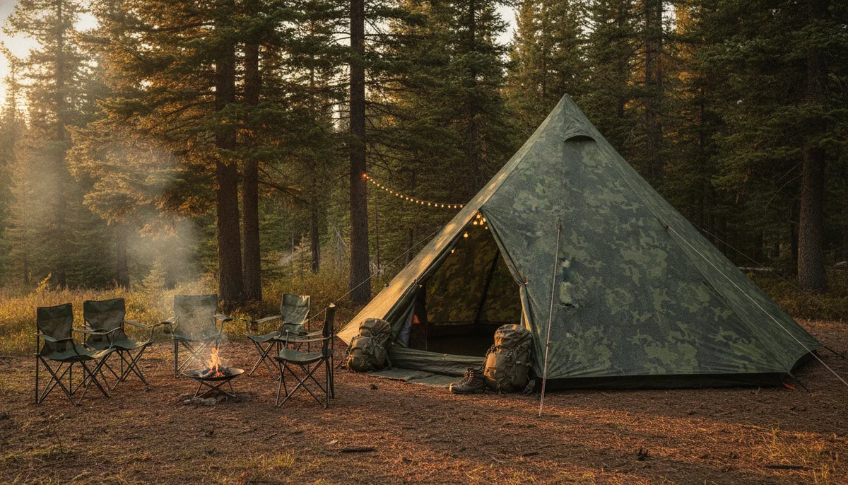 Tente Tipi Militaire 6 Personnes Imperméable