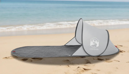 Demi Tente de Plage Pop-Up 2 Secondes Gris