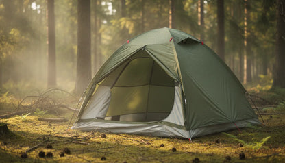 Tente Dôme 2 Places Vert Olive - Camping & Pêche