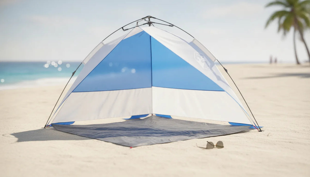 Tente de plage anti-UV 2-3 personnes déploiement rapide