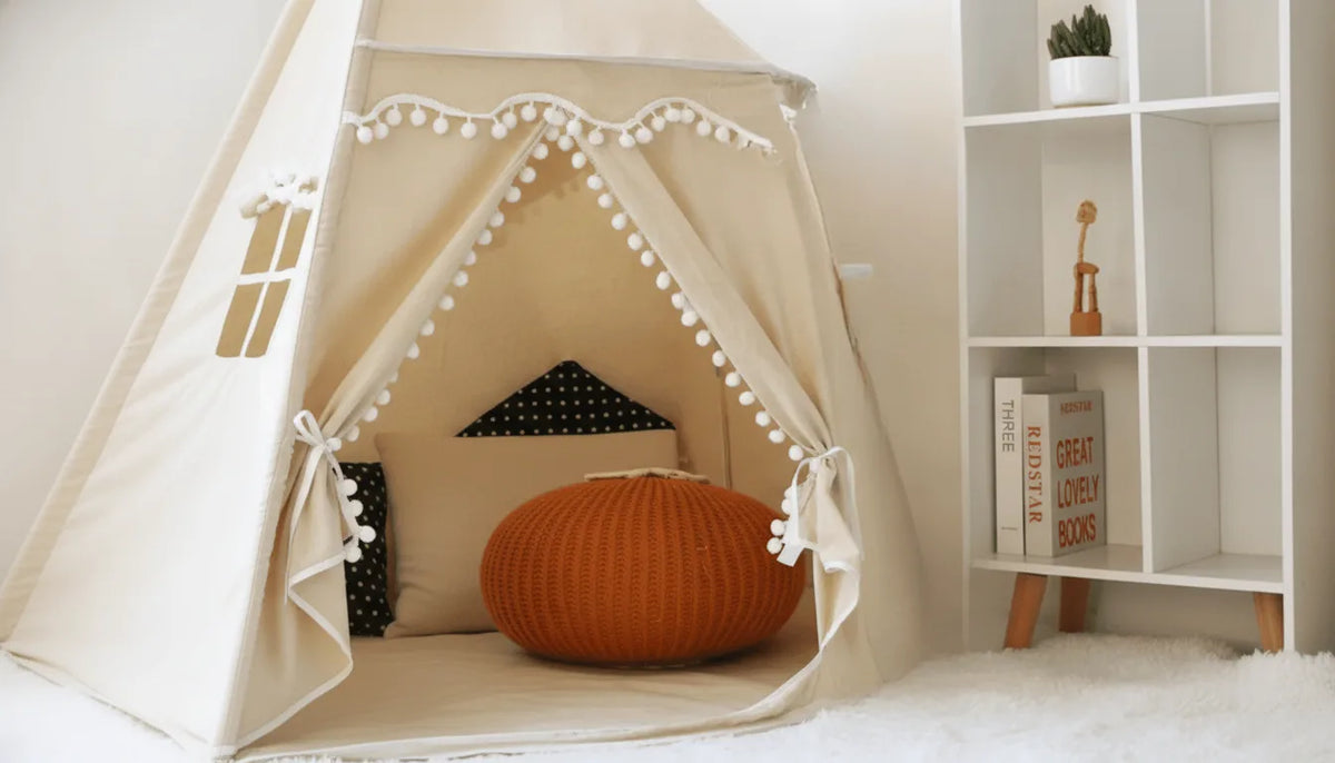 Tente Cabane Enfant Intérieure - Château & Tipi Ludique