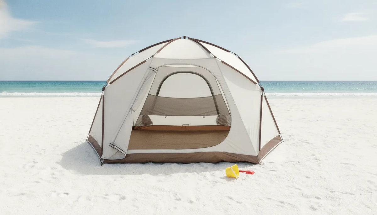 Tente de Plage Familiale XXL - Abri Solaire Automatique