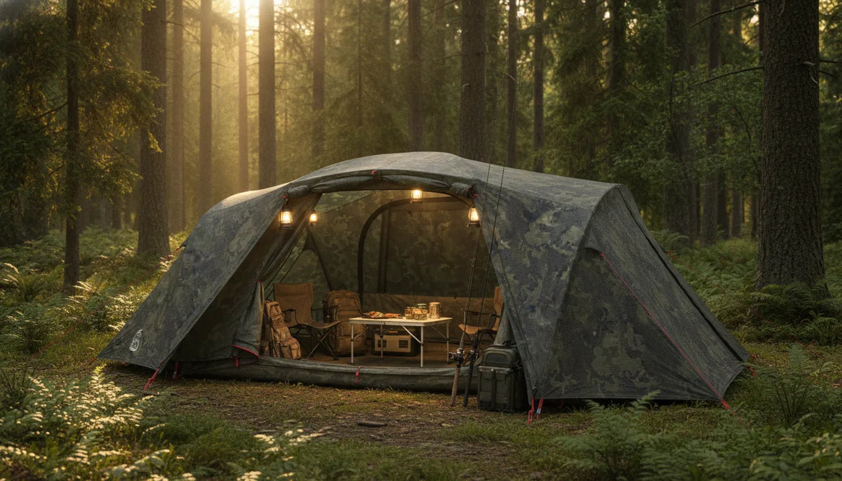 Tente Camouflage 6 Places - Aventure & Camping Familial