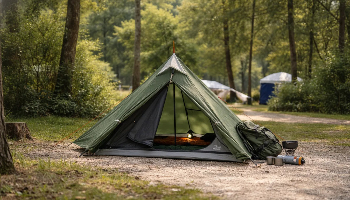 Tente Pyramidale Solo : Légère et Rapide à Monter