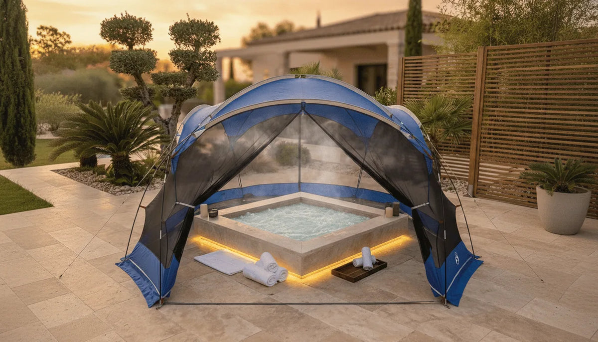Tente Extérieure Chauffante pour Jacuzzi & Piscine