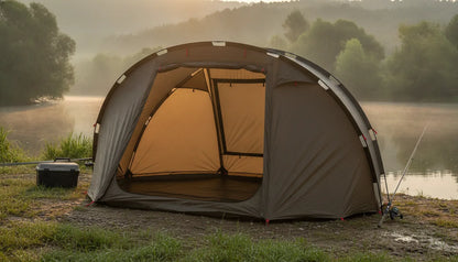 Tente de Pêche 5 Personnes Imperméable - Vert Olive