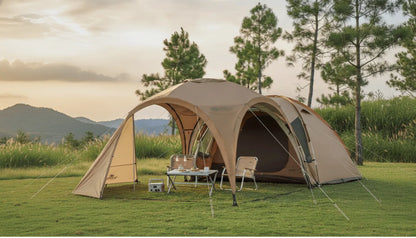 Auvent Universel Tente Camping 3-4 Personnes