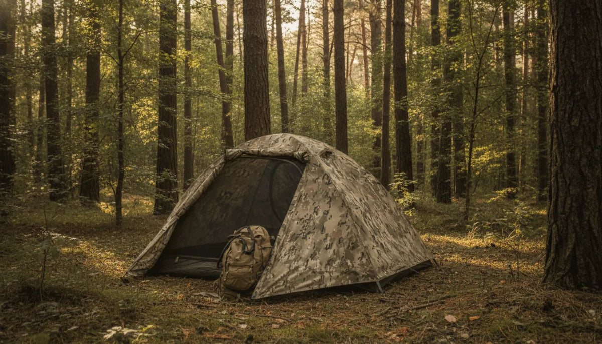 Tente Camouflage 1 Personne 4 Saisons