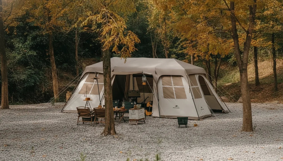 Tente Familiale 6-8 Personnes - Espace Glamping & Montage Rapide