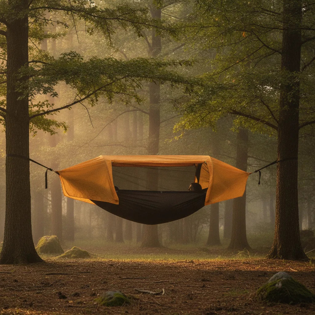 Hamac Tente 4-en-1 : Abri Nomade Imperméable