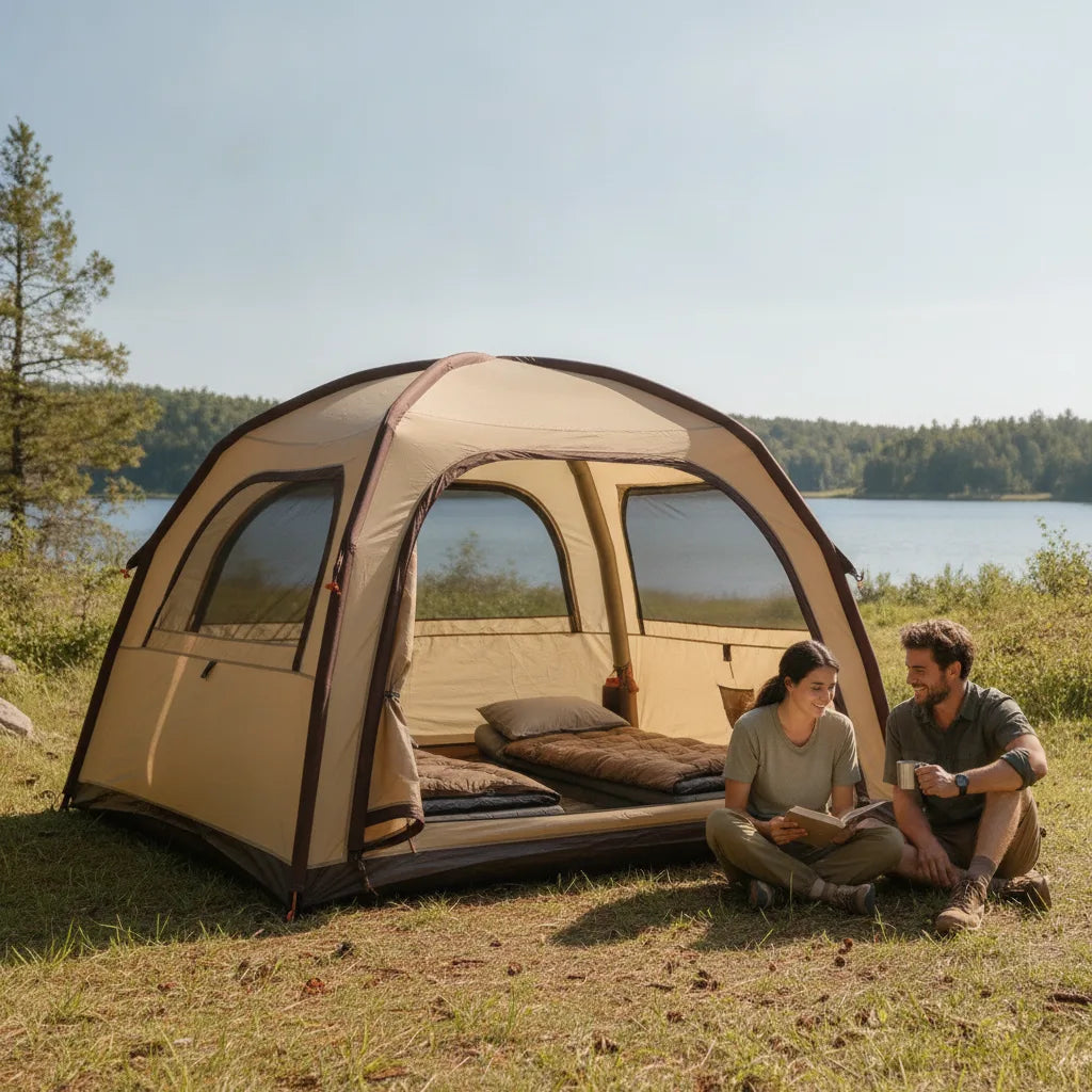 Tente Gonflable 2 Places 4 Saisons Beige