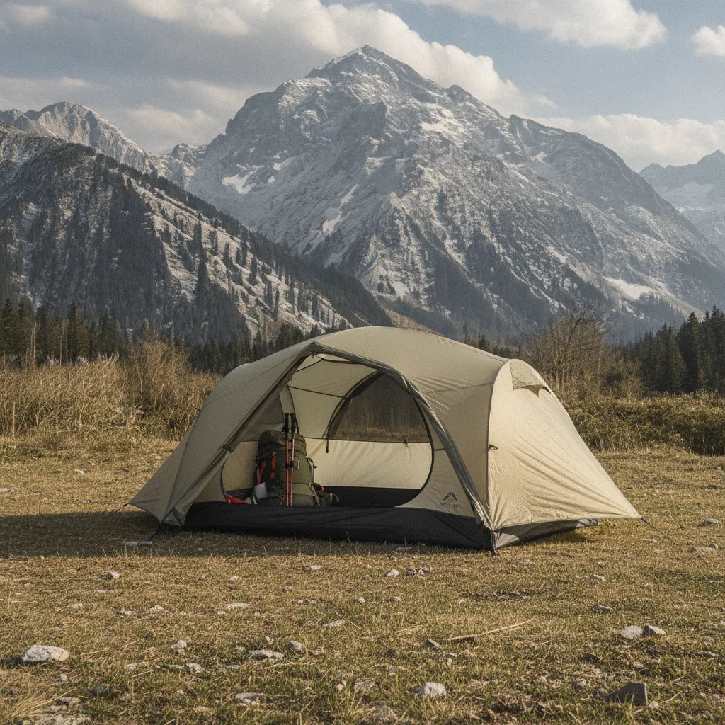 Tente Randonnée 3 Places Ultra-Légère 4 Saisons