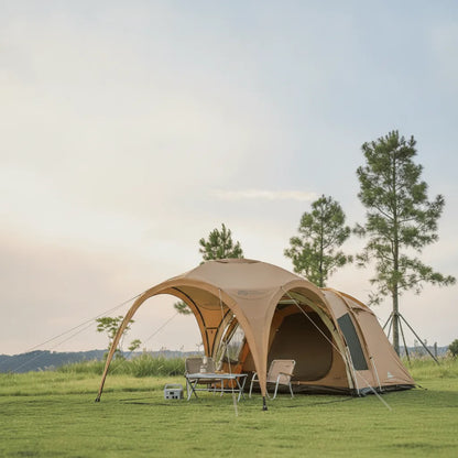 Auvent Universel Tente Camping 3-4 Personnes