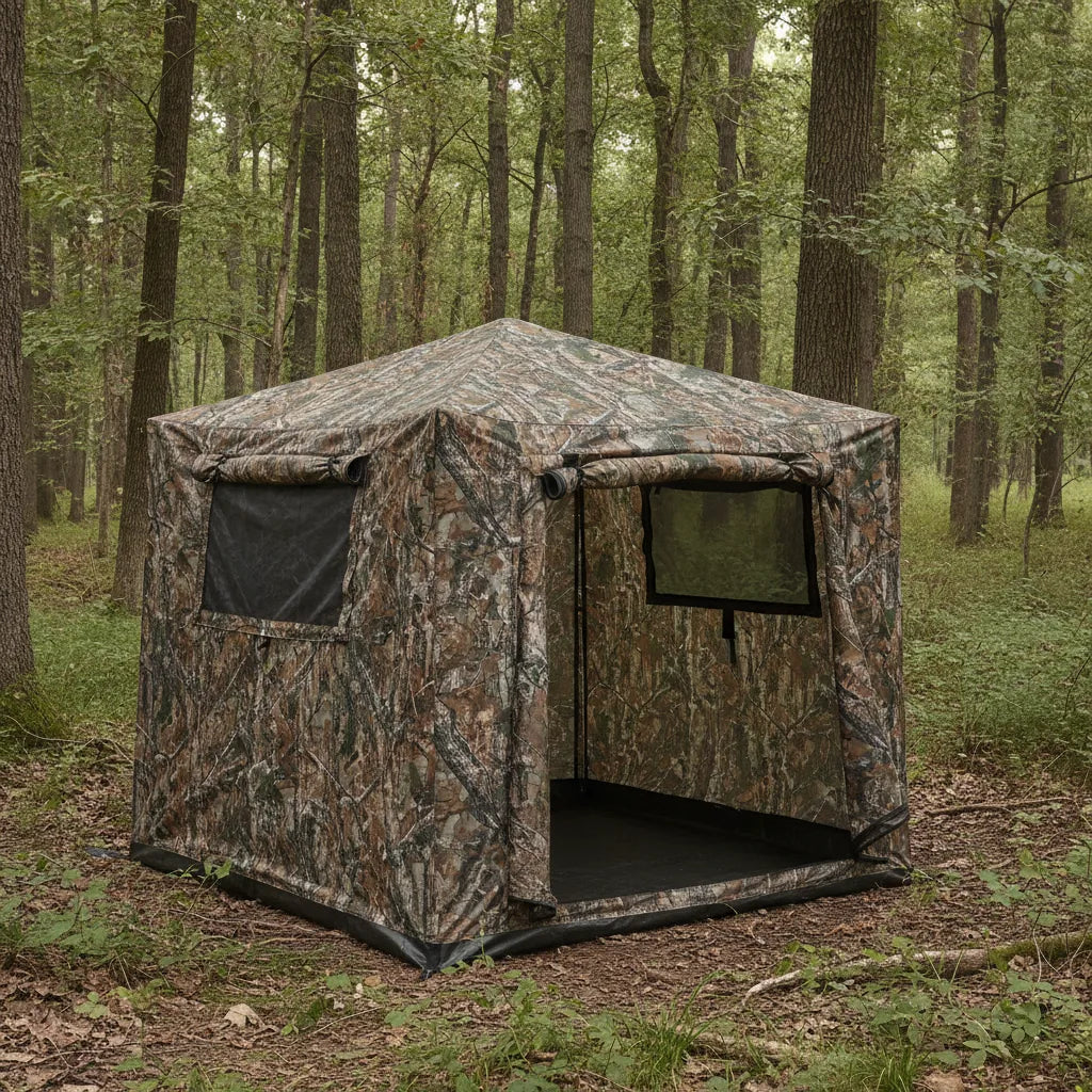 Tente de Chasse Camouflage 4 Personnes Imperméable