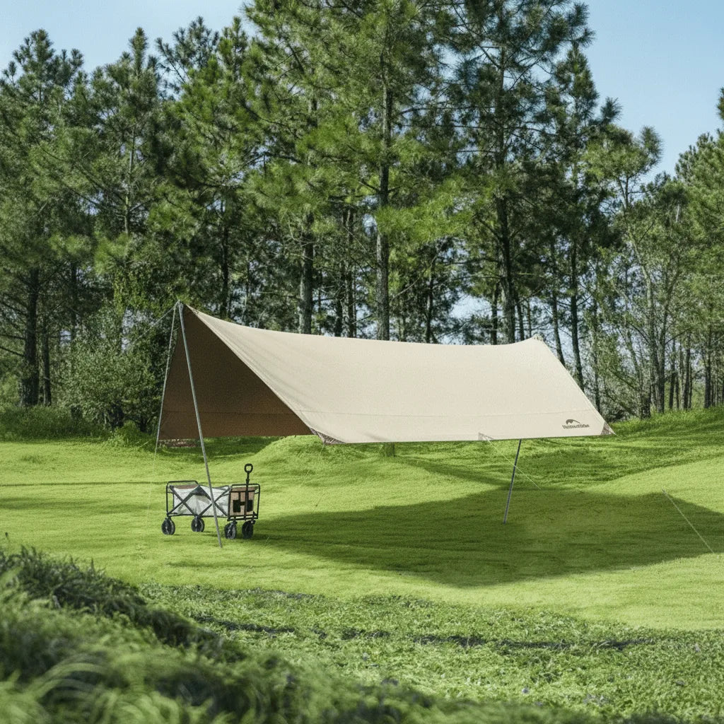 Tente Camping 10 Personnes 14m² Oxford 150D Anti-UV